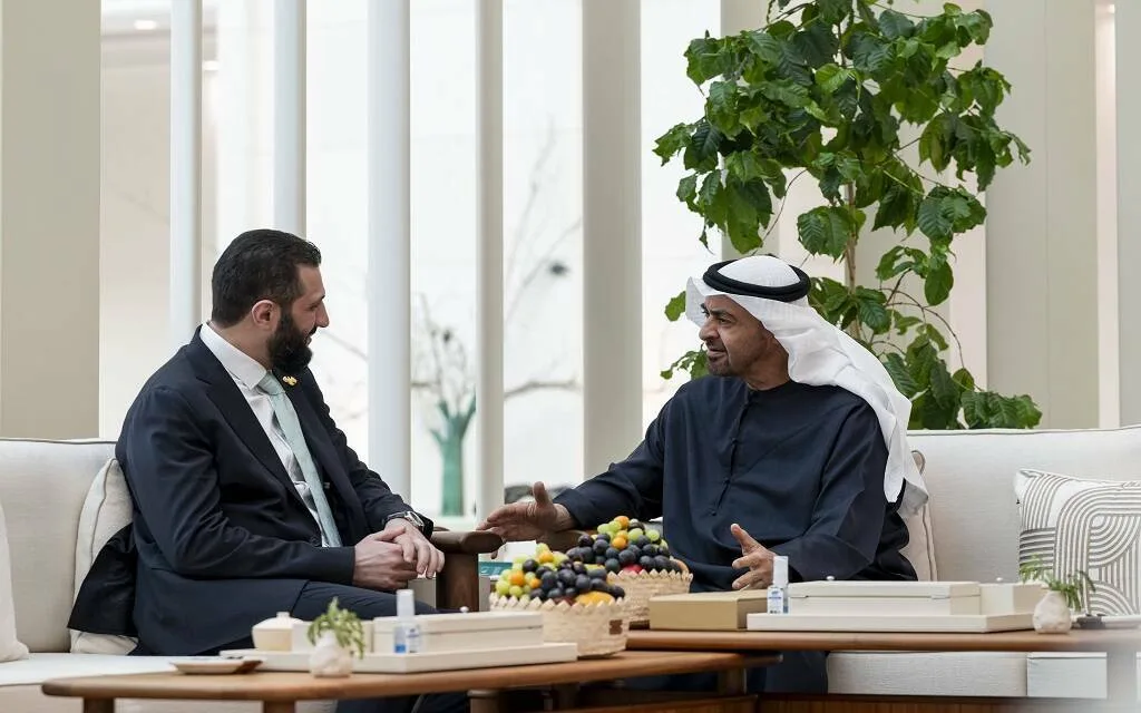 الشرع: علاقتي بمحمد بن زايد قائمة على التفاهم والأخوّة