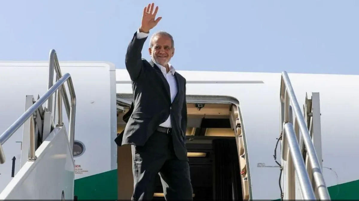 Pezeshkian arrives in New York to address the United Nations on behalf of Iran