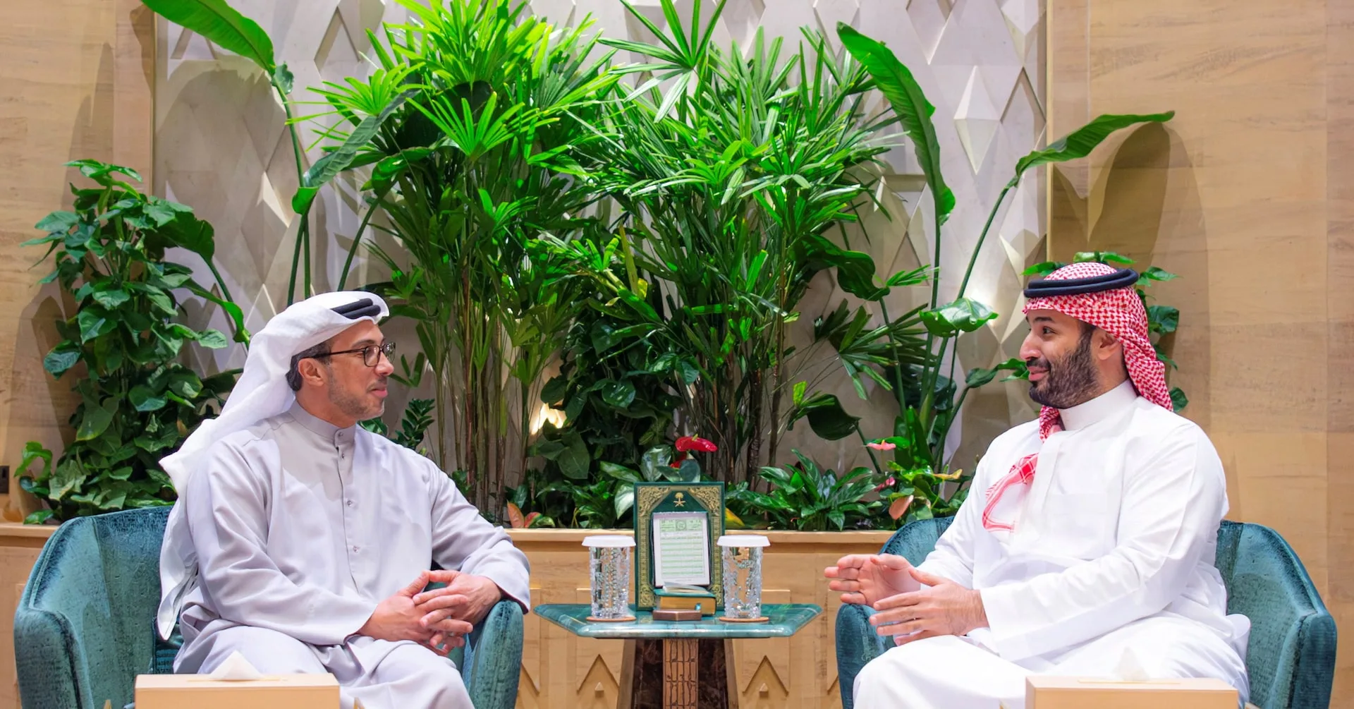 منصور بن زايد يزور الرياض ويلتقي محمد بن سلمان